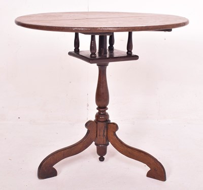 Lot 374 - GEORGE III 18TH CENTURY OAK BIRDCAGE ACTION TILT TOP LOO TABLE