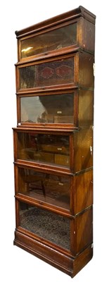 Lot 352 - GLOBE WERNICKE - EARLY 20TH CENTURY SIX-TIER BARRISTER'S STACKING BOOKCASE