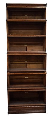 Lot 352 - GLOBE WERNICKE - EARLY 20TH CENTURY SIX-TIER BARRISTER'S STACKING BOOKCASE