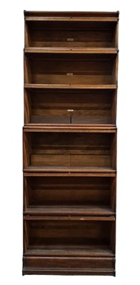 Lot 300 - GLOBE WERNICKE - EARLY 20TH CENTURY SIX TIER BARRISTER'S STACKING BOOKCASE