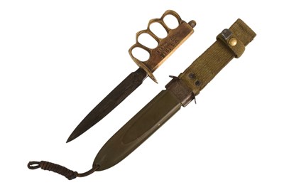 Lot 36 - WWI FIRST WORLD WAR UNITED STATES PERSONALISED TRENCH KNUCKLE