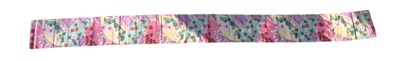 Lot 127 - 1920S JAPANESE KIMONO OBI SASH BELT WITH FLORAL PRINTS