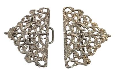 Lot 124 - HALLMARKED SILVER NURSE BUCKLE