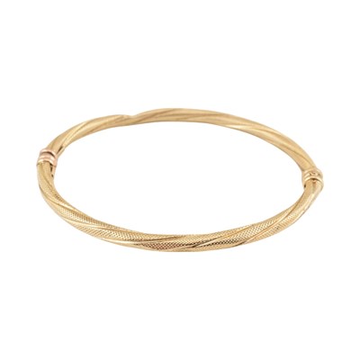 Lot 372 - HALLMARKED 9CT GOLD BANGLE