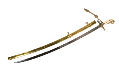 Lot 240 - EDWARDIAN BOER WAR PERIOD BRITISH GENERALS MAMELUKE SWORD