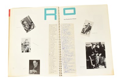 Lot 150 - MUSICIANS - LARGE ALBUM OF MID-CENTURY MUSICIAN AUTOGRAPHS