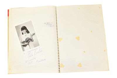 Lot 150 - MUSICIANS - LARGE ALBUM OF MID-CENTURY MUSICIAN AUTOGRAPHS