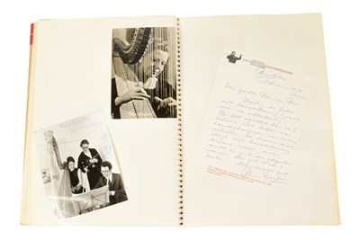 Lot 150 - MUSICIANS - LARGE ALBUM OF MID-CENTURY MUSICIAN AUTOGRAPHS