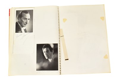 Lot 150 - MUSICIANS - LARGE ALBUM OF MID-CENTURY MUSICIAN AUTOGRAPHS