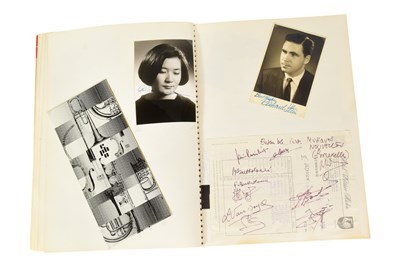 Lot 150 - MUSICIANS - LARGE ALBUM OF MID-CENTURY MUSICIAN AUTOGRAPHS