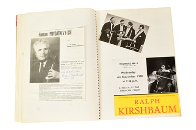 Lot 150 - MUSICIANS - LARGE ALBUM OF MID-CENTURY MUSICIAN AUTOGRAPHS