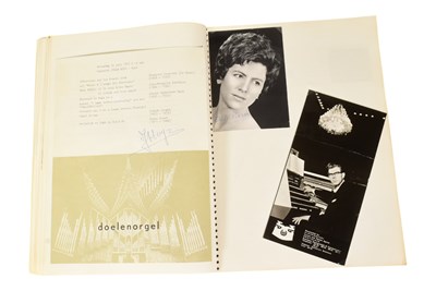 Lot 150 - MUSICIANS - LARGE ALBUM OF MID-CENTURY MUSICIAN AUTOGRAPHS