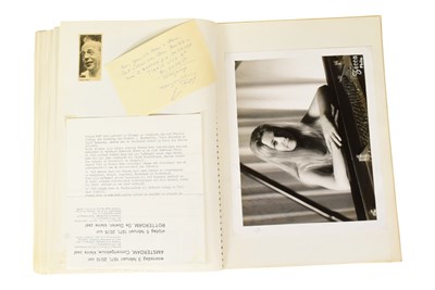 Lot 150 - MUSICIANS - LARGE ALBUM OF MID-CENTURY MUSICIAN AUTOGRAPHS