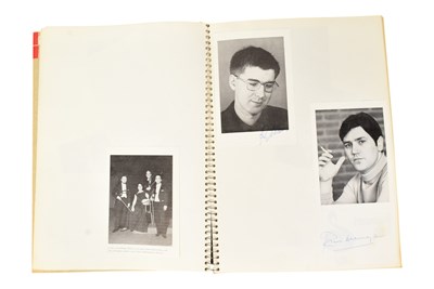 Lot 150 - MUSICIANS - LARGE ALBUM OF MID-CENTURY MUSICIAN AUTOGRAPHS