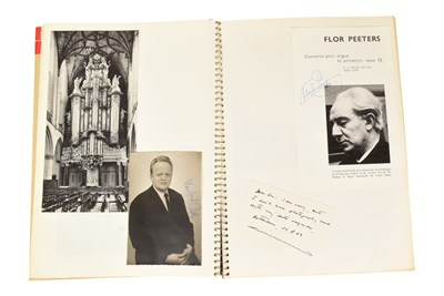 Lot 150 - MUSICIANS - LARGE ALBUM OF MID-CENTURY MUSICIAN AUTOGRAPHS