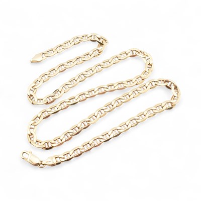 Lot 496 - 9CT GOLD NECKLACE CHAIN
