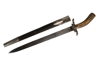 Lot 72 - IMPERIAL GERMAN HUNTING CUTLASS