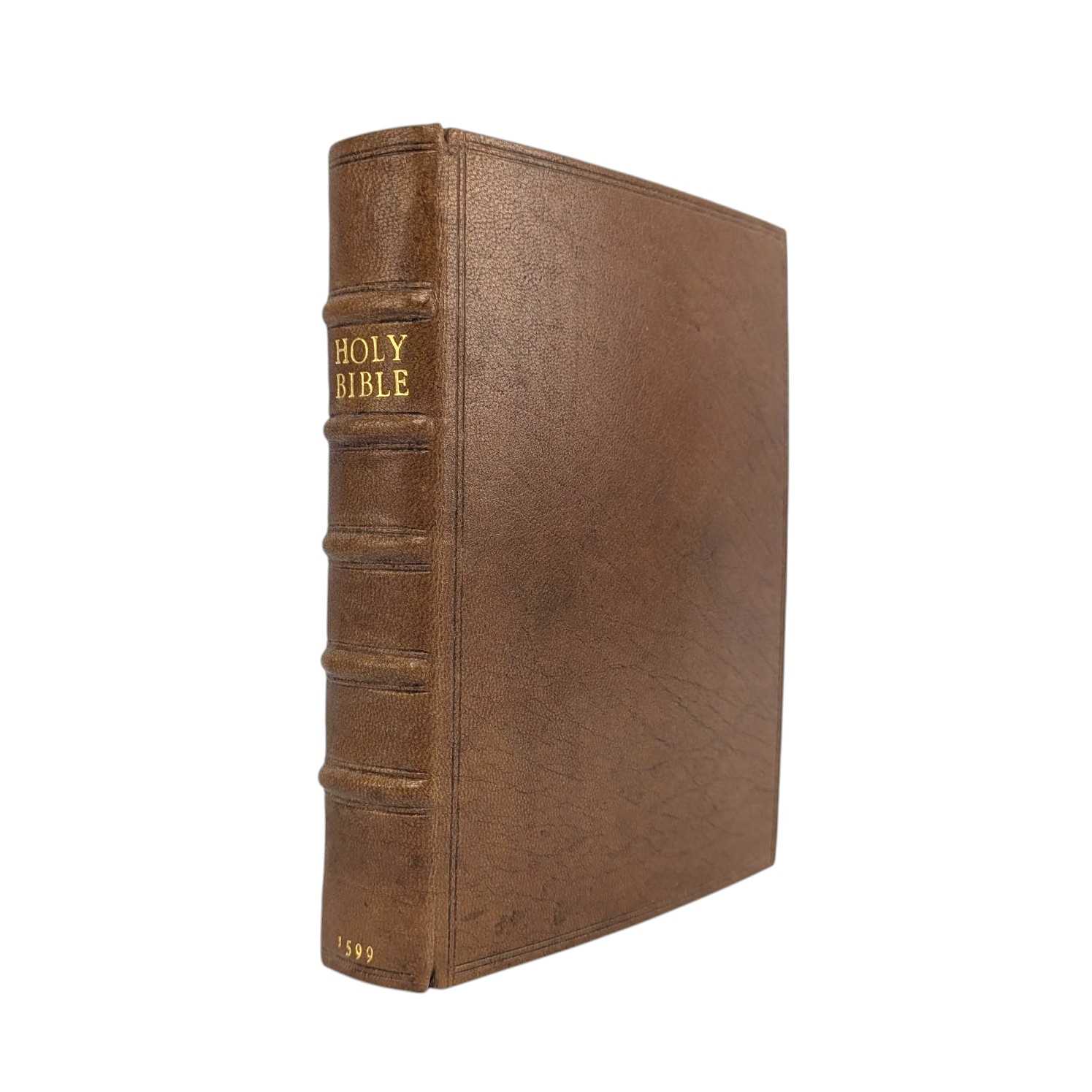 Lot 2 - ENGLISH BIBLES. 1599 THE BIBLE CHRISTOPHER BARKER ED GENEVA BIBLE RECENT SMART CALF BINDING