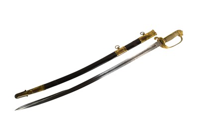 Lot 255 - EARLY 19TH CENTURY BRITISH 1827 PATTERN NAVAL SWORD