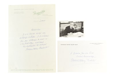 Lot 131 - SCIENCE - LOUIS PASTEUR VALLERY-RADOT (D.1970) - SIGNED LETTER