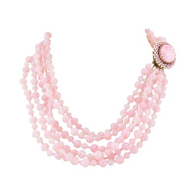 Lot 71 - MIRIAM HASKELL SIGNED MULTI STRING BEAD NECKLACE