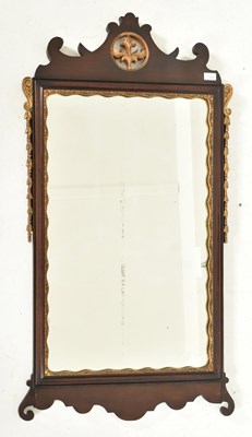 Lot 529 - LARGE VICTORIAN 19TH CENTURY MAHOGANY & GILT PIER MIRROR