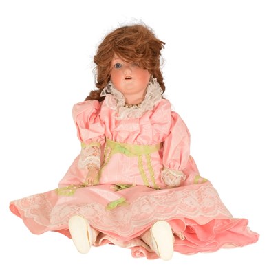 Lot 399 - DOLLS - GERMAN ARMAND MARSEILLE BISQUE HEADED DOLL