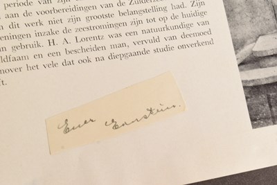 Lot 195 - SCIENCE - ALBERT EINSTEIN & HENDRICK LORENTZ - AUTOGRAPHS