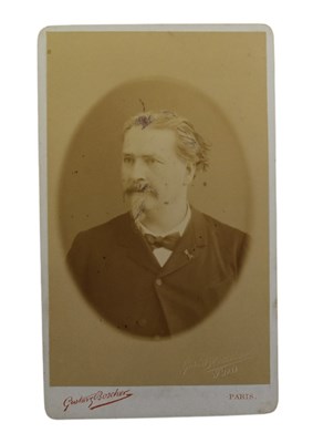 Lot 184 - NOBEL PRIZE / AUTHORS - FREDERIC MISTRAL - EARLY SIGNED CARTE DE VISITE