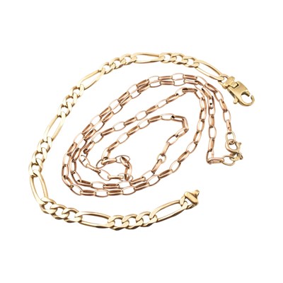 Lot 439 - HALLMARKED 9CT GOLD NECKLACE & BRACELET