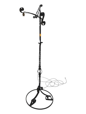 Lot 719a - VINTAGE 20TH CENTURY WROUGHT IRON FLOOR STANDARD LAMP