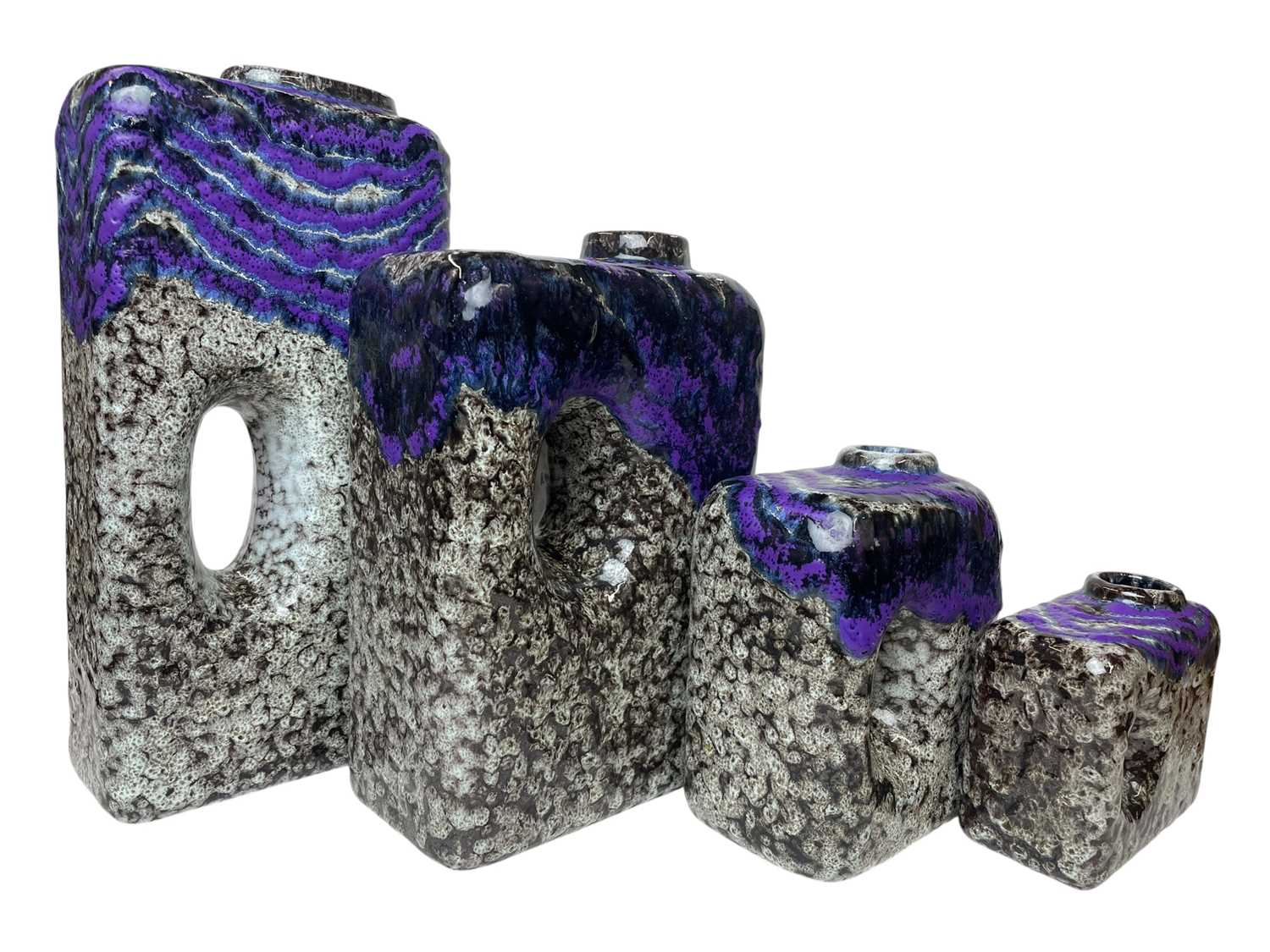 Lot 3 - MAREI KERAMIK - CHIMNEY MODELS - FOUR GRADUATING VASES