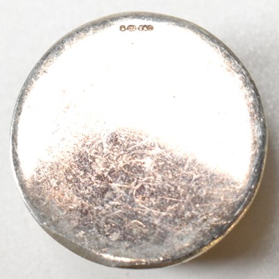 Lot 29 - 925 SILVER SWEET CHOCOLATE ROLO T/W ENAMEL SET PILL POT & HEART PILL POT