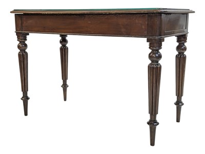 Lot 1026 - VICTORIAN 19TH CENTURY MAHOGANY & LEATHER WRITING TABLE DESK