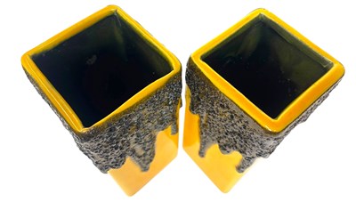 Lot 33 - FÖHR KERAMIK - MODEL 341 - PAIR OF WEST GERMAN VASES