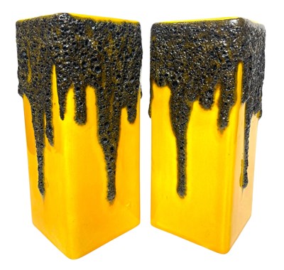 Lot 33 - FÖHR KERAMIK - MODEL 341 - PAIR OF WEST GERMAN VASES