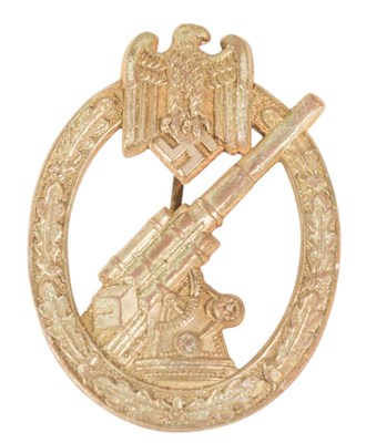 Lot 310 - WWII SECOND WORLD WAR GERMAN ARMY ANTI AIRCRAFT BADGE