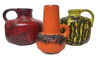 Lot 95 - KREUTZ KERAMIK - THREE 1960S WEST GERMAN VASES