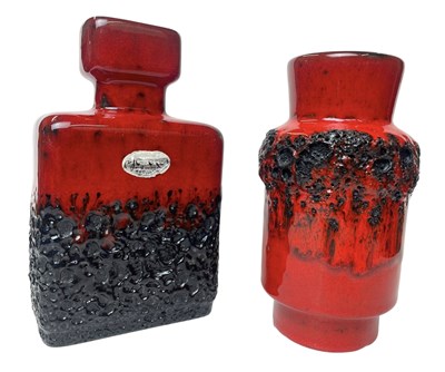 Lot 115 - JOPEKO KERAMIK - PAIR OF 1960S WEST GERMAN VASES