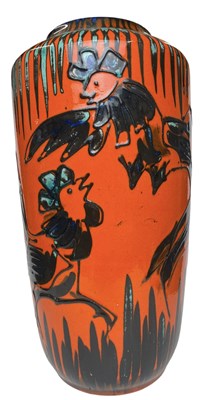 Lot 102 - SCHEURICH KERAMIK - MODEL 517 - 1970S HAHNENKAMPF VASE