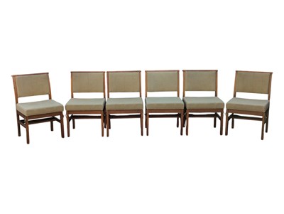 Lot 810a - ROSEHILL FURNITURE - SET OF SIX BEECH MODERN CHURCH FAITH CHAPEL CHAIRS