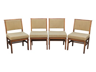 Lot 569a - ROSEHILL FURNITURE - SET OF FOUR BEECH WOOD CHURCH FAITH CHAPEL CHAIRS