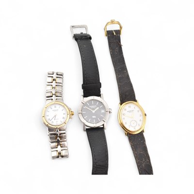 Lot 421 - COLLECTION OF THREE RAYMOND WEIL WRISTWATCHES