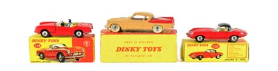 Lot 378 - DIECAST - X3 VINTAGE DINKY TOYS DIECAST MODEL CARS