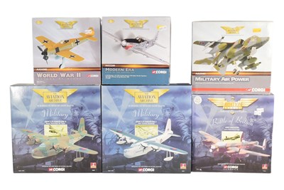 Lot 227 - DIECAST - CORGI AVIATION ARCHIVE DIECAST MODEL PLANES