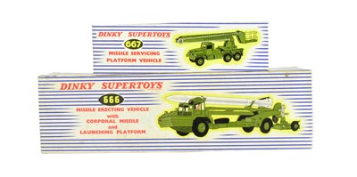 Lot 60 - DIECAST - X2 VINTAGE DINKY SUPERTOYS DIECAST MILITARY VEHICLES