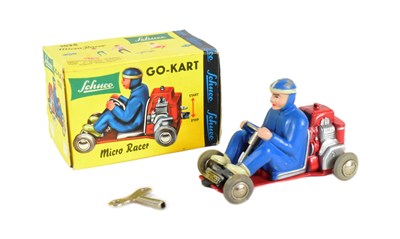 Lot 16 - SCHUCO - VINTAGE WEST GERMAN SCHUCO DIECAST CLOCKWORK GO-KART