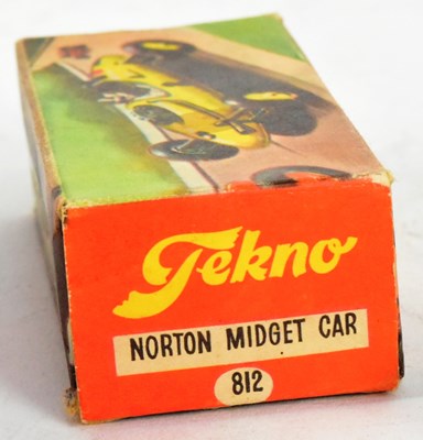 Lot 7 - DIECAST - VINTAGE TEKNO DIECAST NORTON MIDGET RACE CARP;OL
