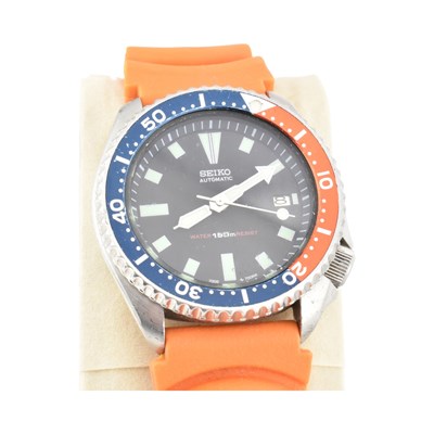 Lot 457 - SEIKO AUTOMATIC PEPSI DIAL SCUBA DIVERS WRISTWATCH
