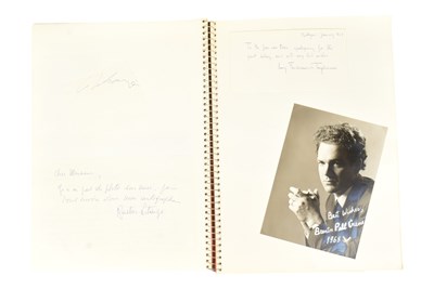 Lot 190 - MUSICIANS - LARGE ALBUM OF MID-CENTURY MUSICIAN AUTOGRAPHS